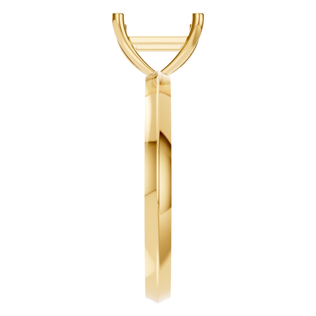 RI-9848 Yellow Gold Ring UNSET - Side View