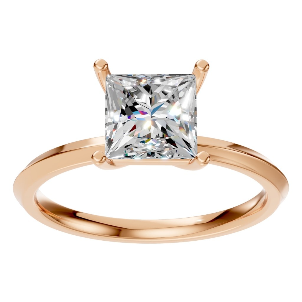 RI-9848 Rose Gold Ring SET - Front View