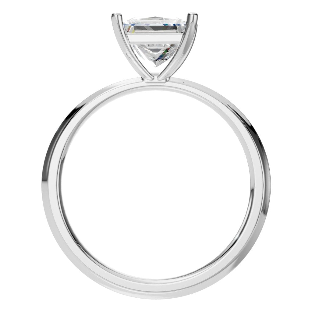 RI-9848 White Gold Ring SET - Top View