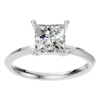 RI-9848 White Gold Ring SET - Front View
