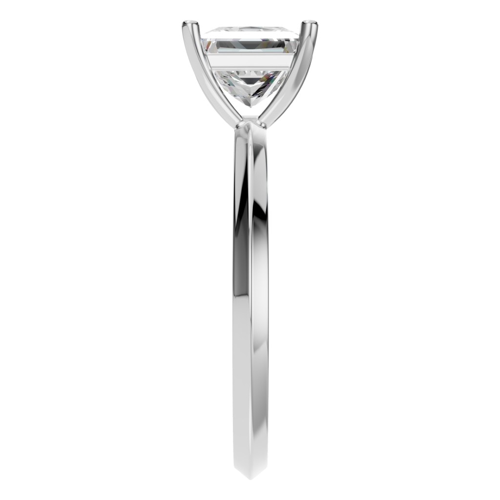 RI-9848 White Gold Ring SET - Side View