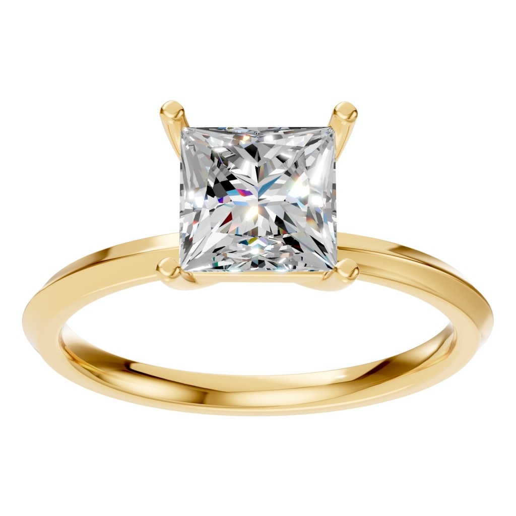 RI-9848 Yellow Gold Ring SET - Front View