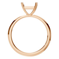 RI-9848 Rose Gold Ring UNSET - Top View
