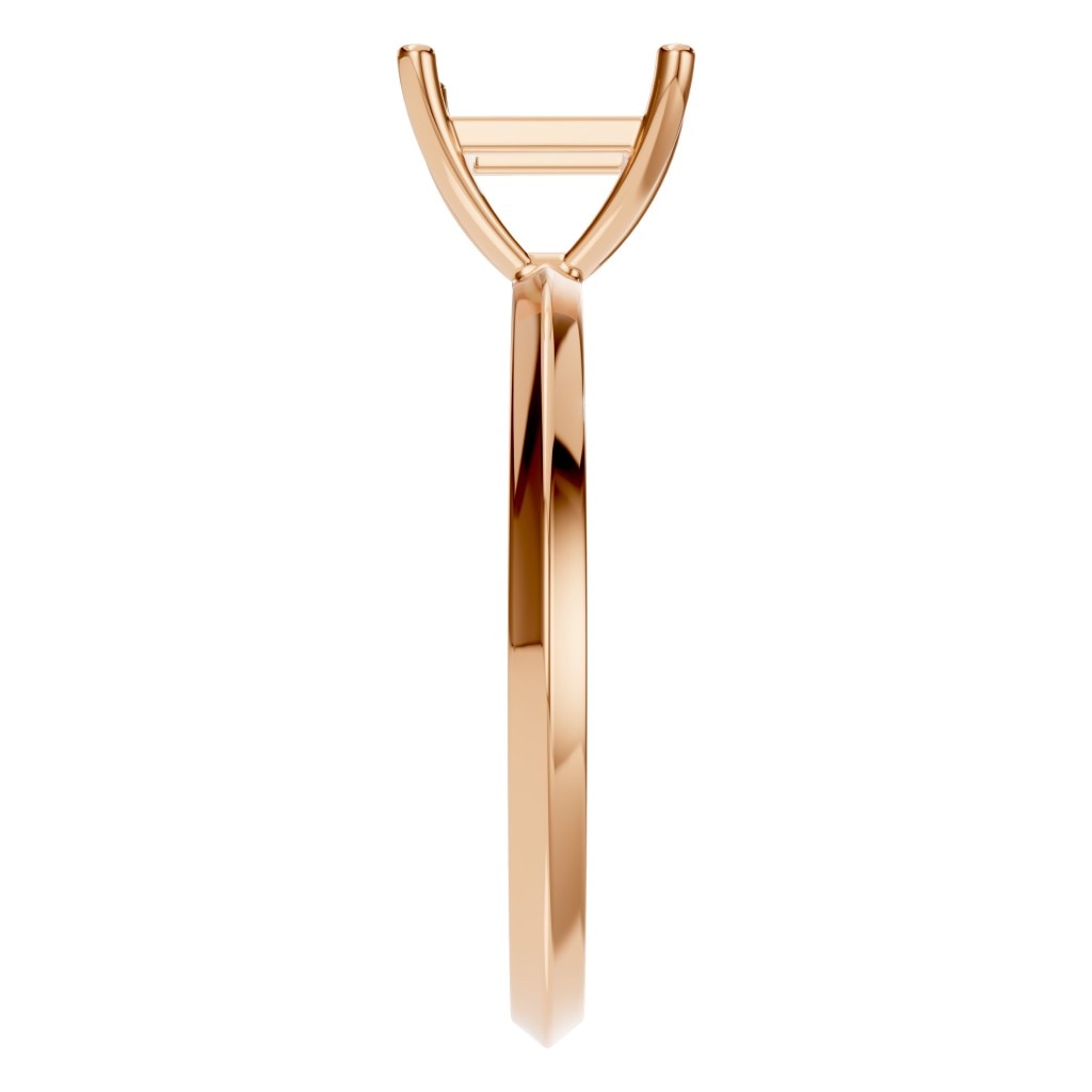 RI-9848 Rose Gold Ring UNSET - Side View