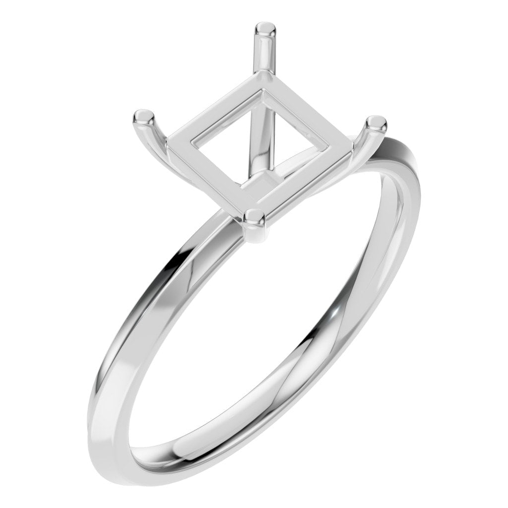 RI-9848 White Gold Ring UNSET - Main View