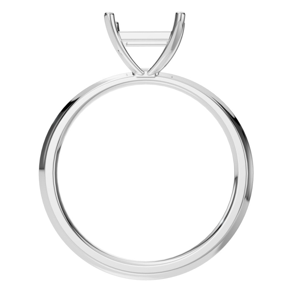 RI-9848 White Gold Ring UNSET - Top View