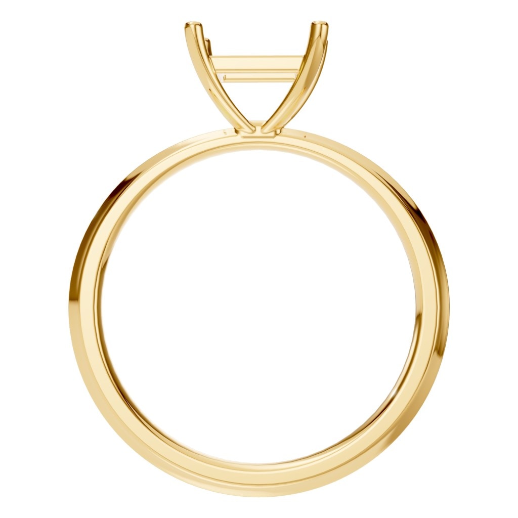 RI-9848 Yellow Gold Ring UNSET - Top View