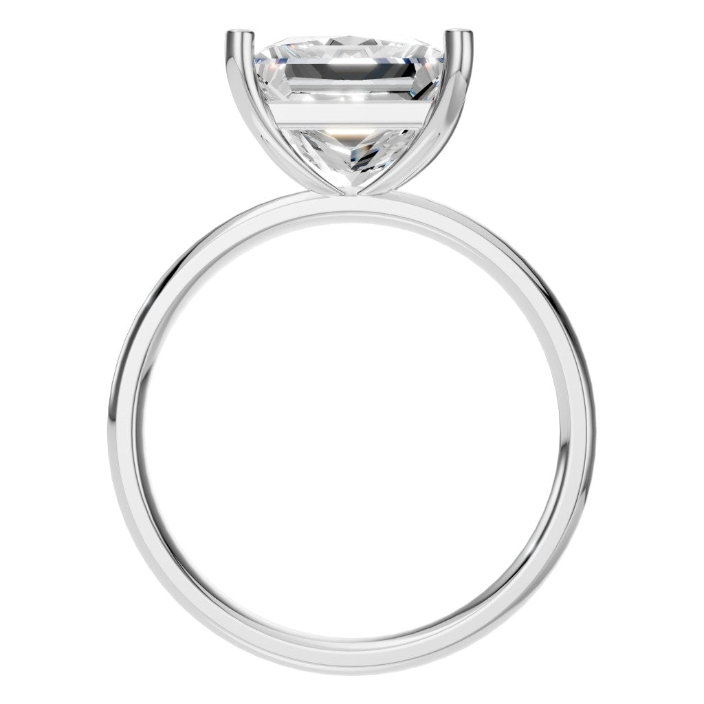 RI-9848 White Gold Ring SET - Top View