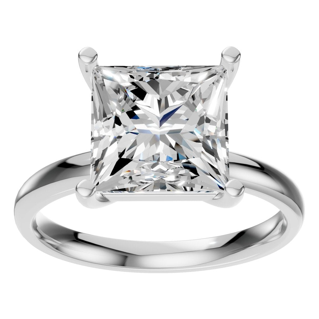 RI-9848 White Gold Ring SET - Front View