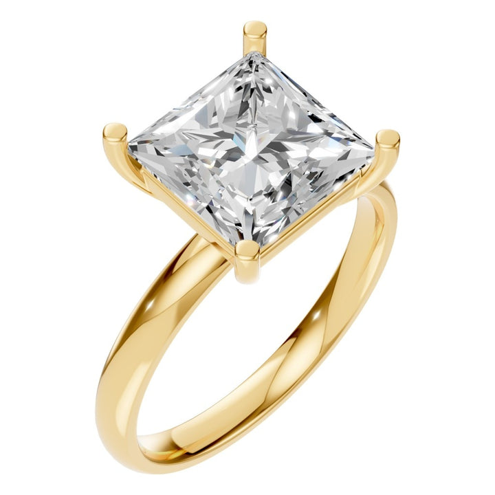Solitaire Ring Mounting - Princess 8x8mm