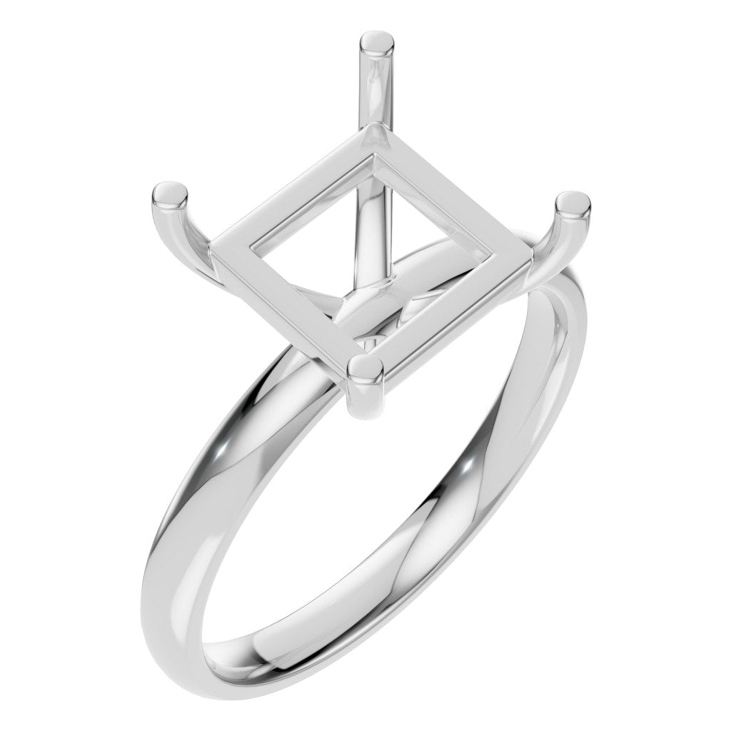 RI-9848 White Gold Ring UNSET - Main View