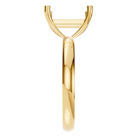 RI-9848 Yellow Gold Ring UNSET - Side View