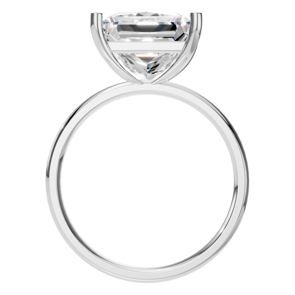 RI-9848 White Gold Ring SET - Top View