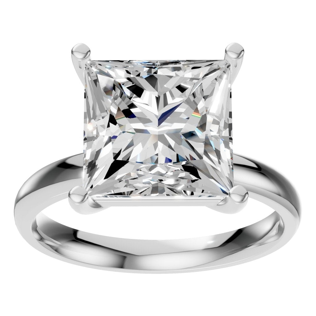 RI-9848 White Gold Ring SET - Front View