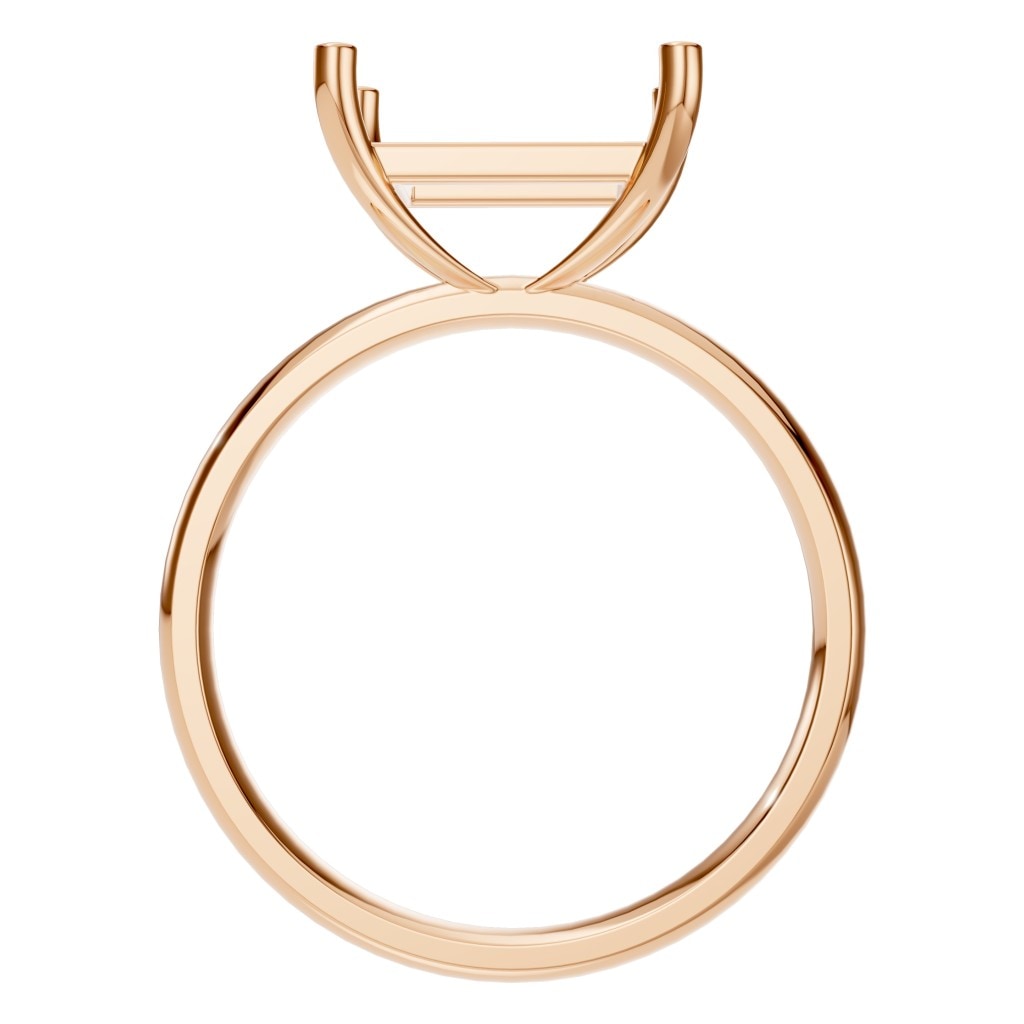 RI-9848 Rose Gold Ring UNSET - Top View