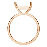 RI-9848 Rose Gold Ring UNSET - Top View