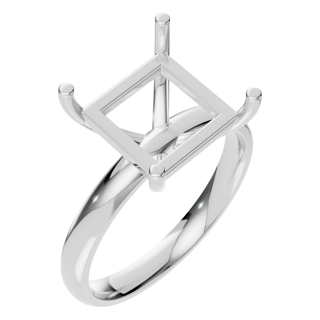 RI-9848 White Gold Ring UNSET - Main View