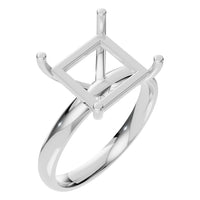 RI-9848 White Gold Ring UNSET - Main View
