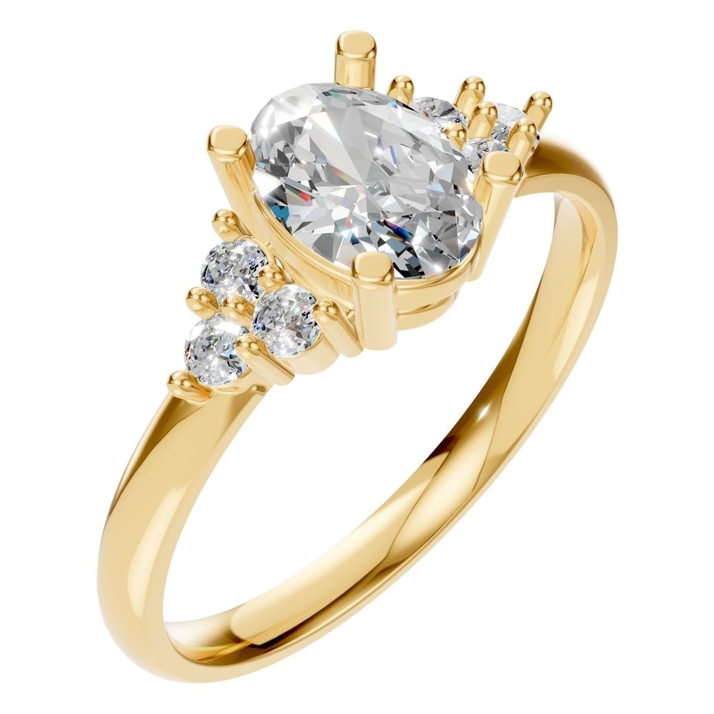 RI-9895 Yellow Gold Ring SET - Main View