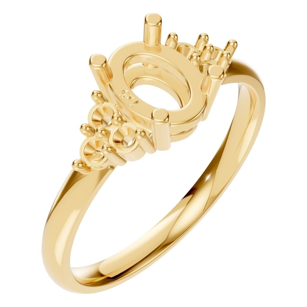 RI-9895 Yellow Gold Ring UNSET - Main View