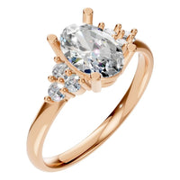 RI-9895 Rose Gold Ring SET - Main View