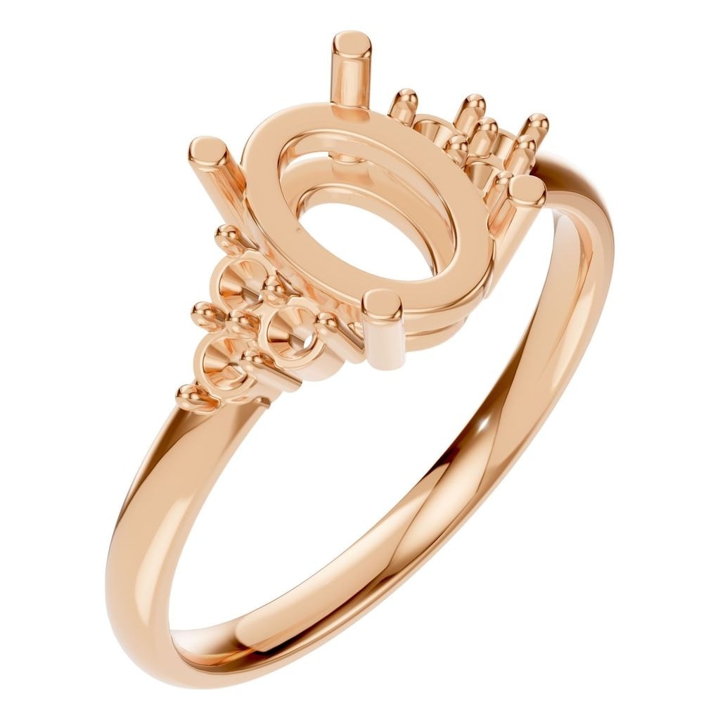 RI-9895 Rose Gold Ring UNSET - Main View