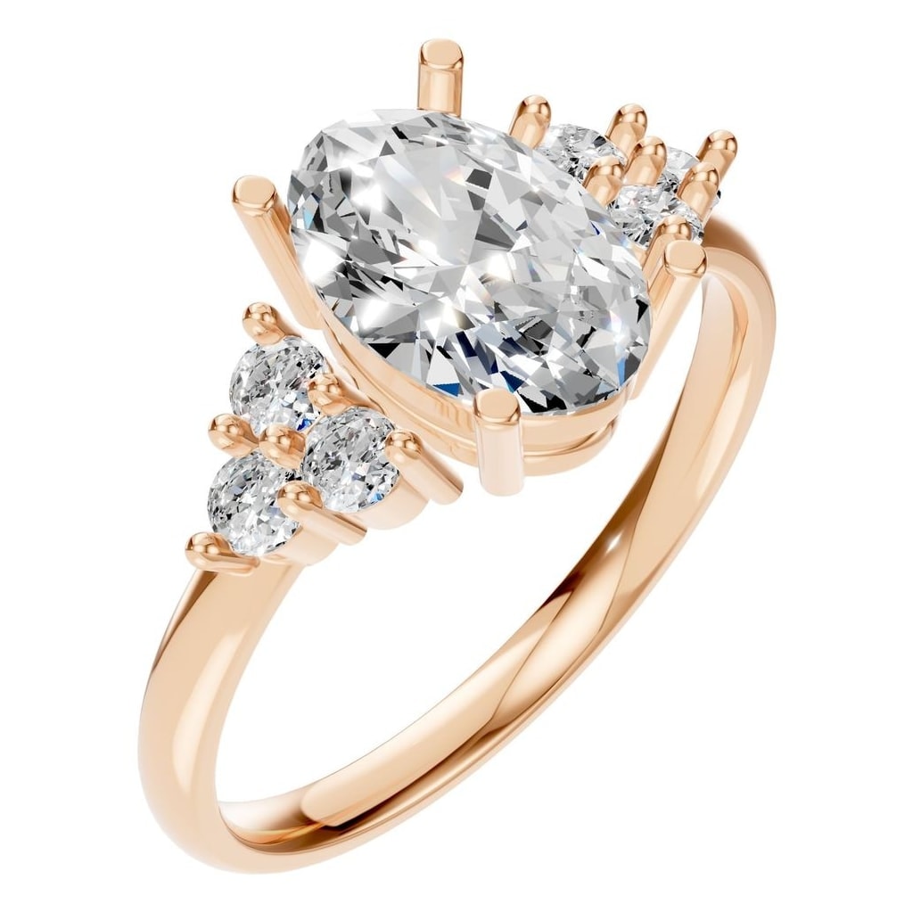 RI-9895 Rose Gold Ring SET - Main View