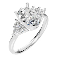 RI-9895 White Gold Ring SET - Main View