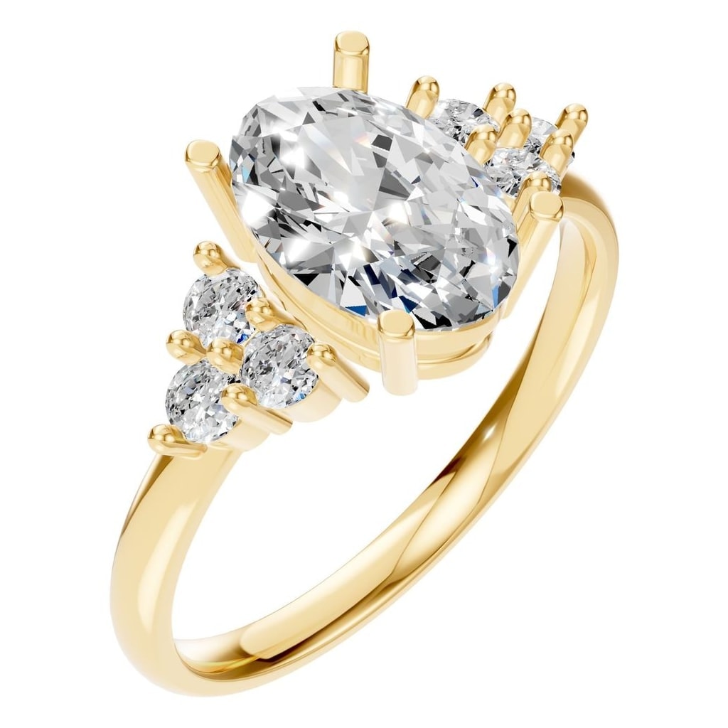 RI-9895 Yellow Gold Ring SET - Main View