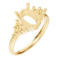 RI-9895 Yellow Gold Ring UNSET - Main View