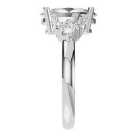 RI-9895 White Gold Ring SET - Side View