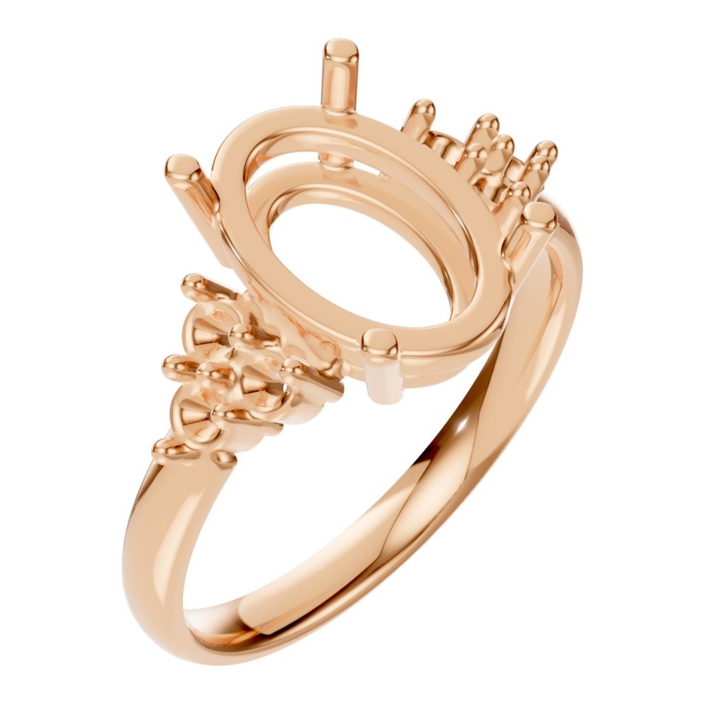 RI-9895 Rose Gold Ring UNSET - Main View