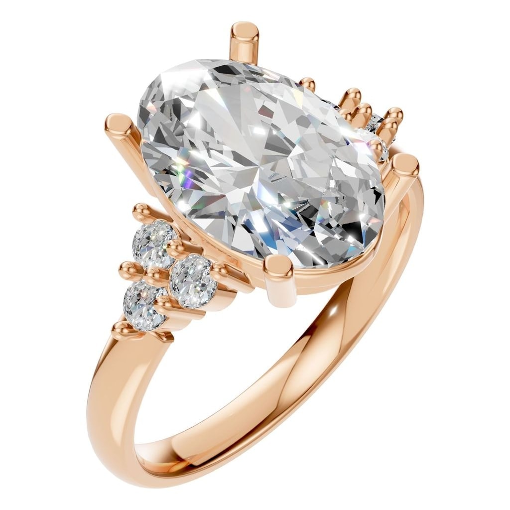 RI-9895 Rose Gold Ring SET - Main View