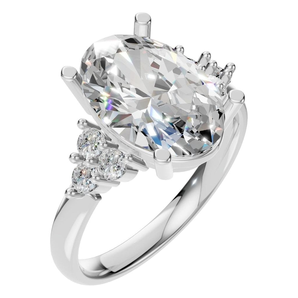 RI-9895 White Gold Ring SET - Main View