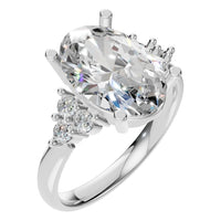 RI-9895 White Gold Ring SET - Main View