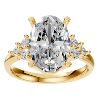 RI-9895 Yellow Gold Ring SET - Front View