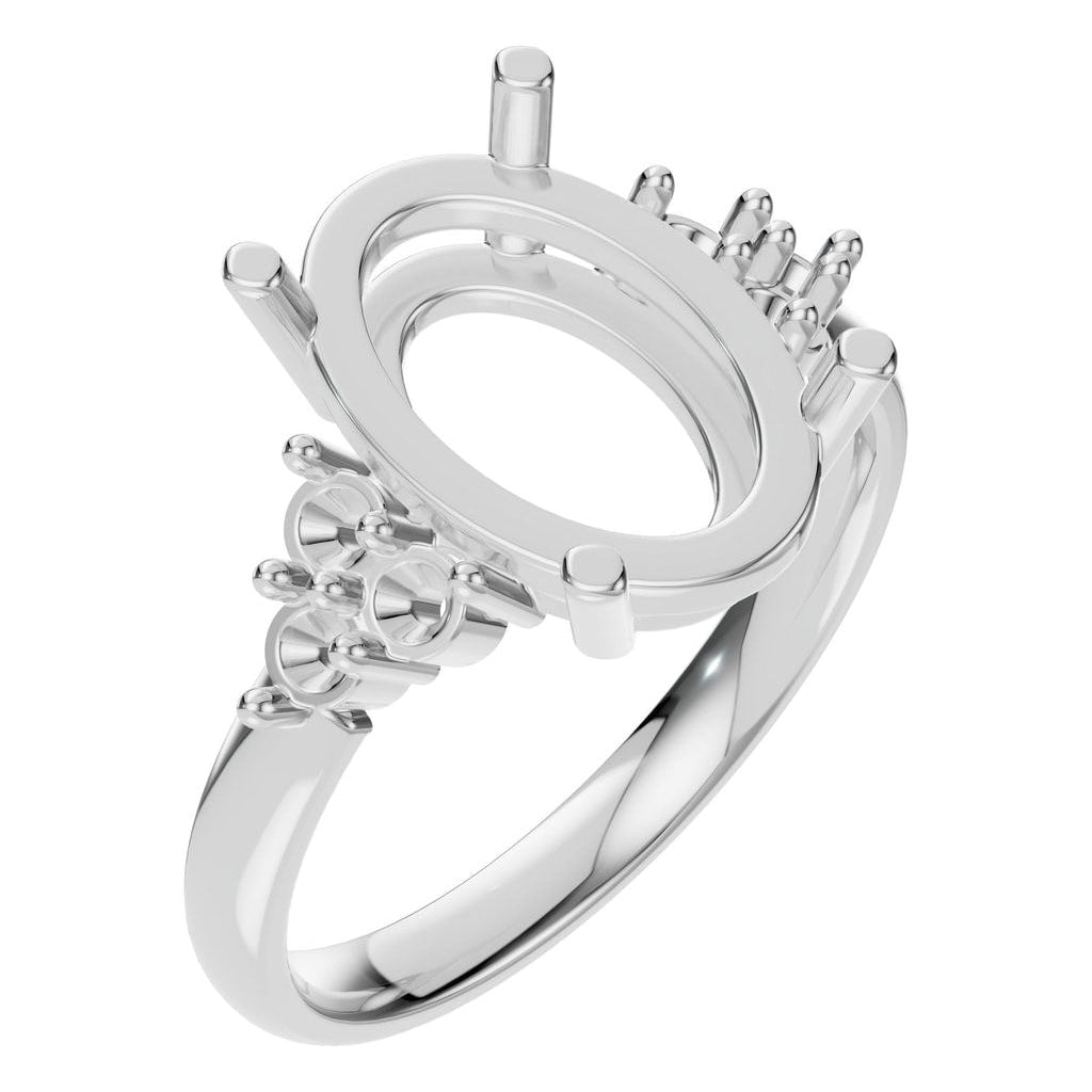 RI-9895 White Gold Ring UNSET - Main View