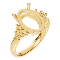 RI-9895 Yellow Gold Ring UNSET - Main View