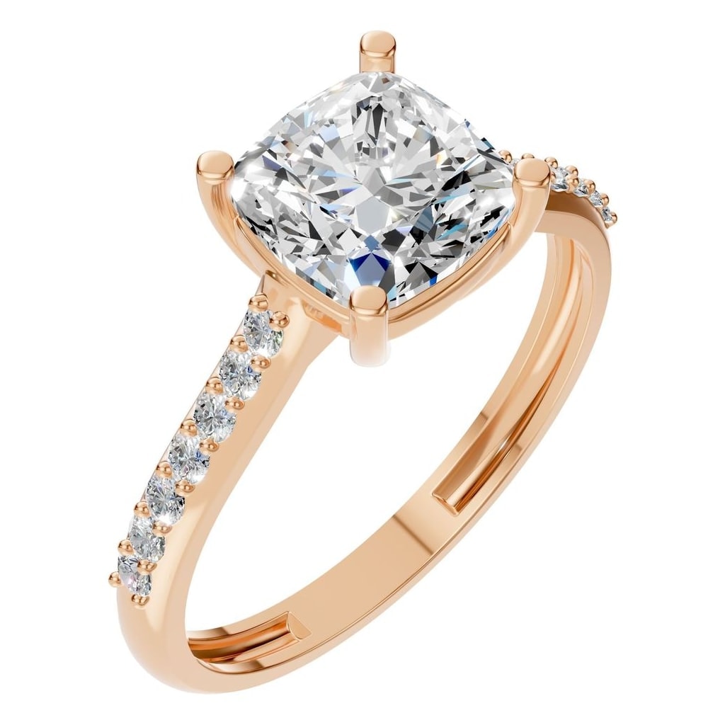 RI-9910 Rose Gold Ring SET - Main View