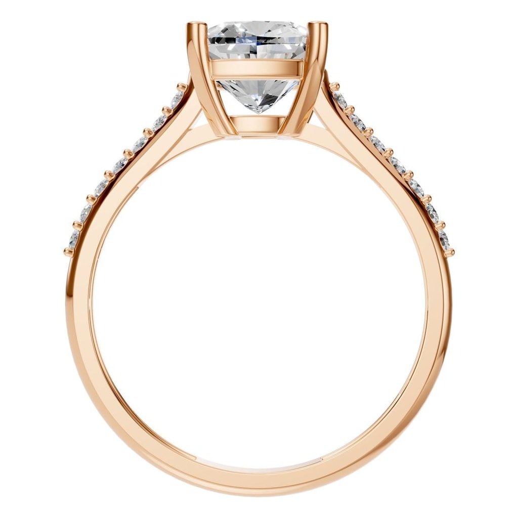 RI-9910 Rose Gold Ring SET - Top View