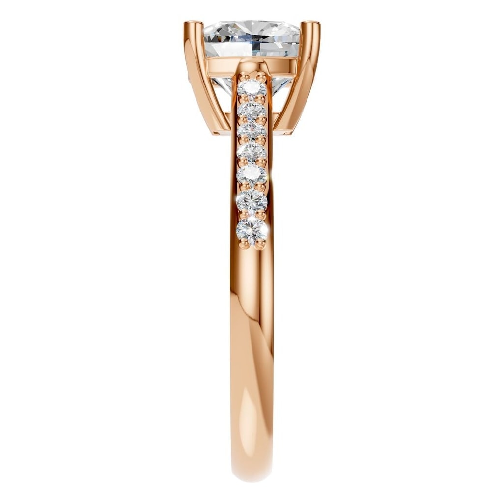 RI-9910 Rose Gold Ring SET - Side View