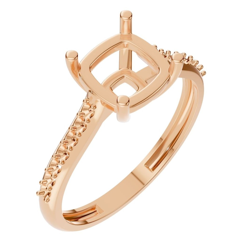 RI-9910 Rose Gold Ring UNSET - Main View