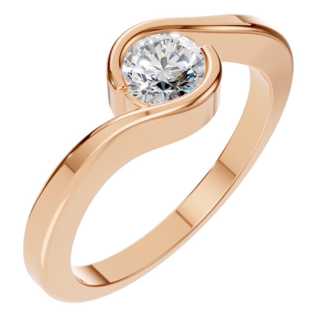 RI-9953 Rose Gold Ring SET - Main View