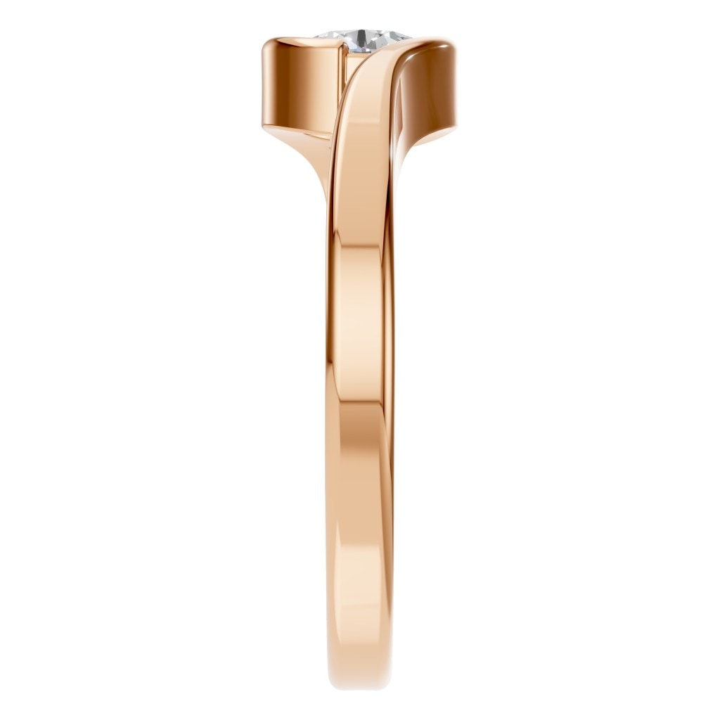 RI-9953 Rose Gold Ring SET - Side View