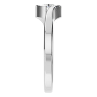 RI-9953 White Gold Ring SET - Side View