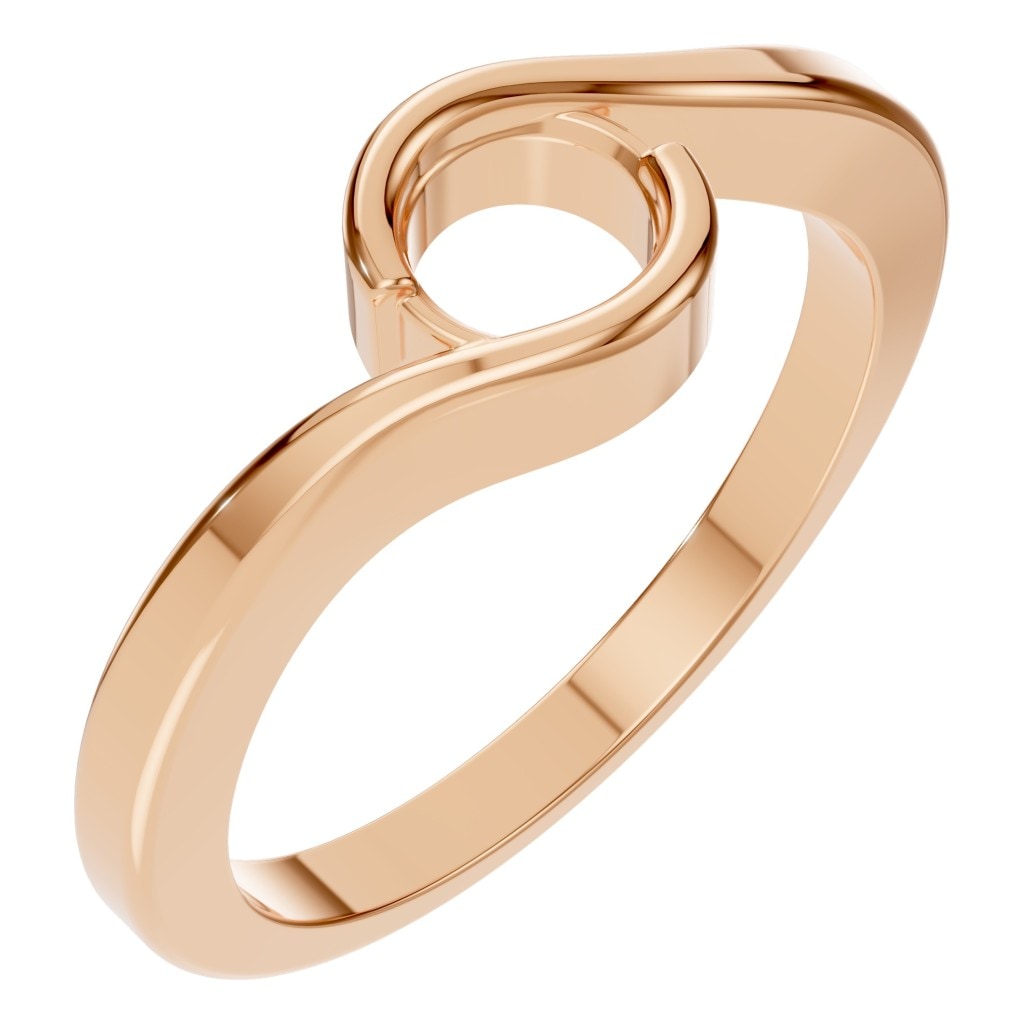 RI-9953 Rose Gold Ring UNSET - Main View