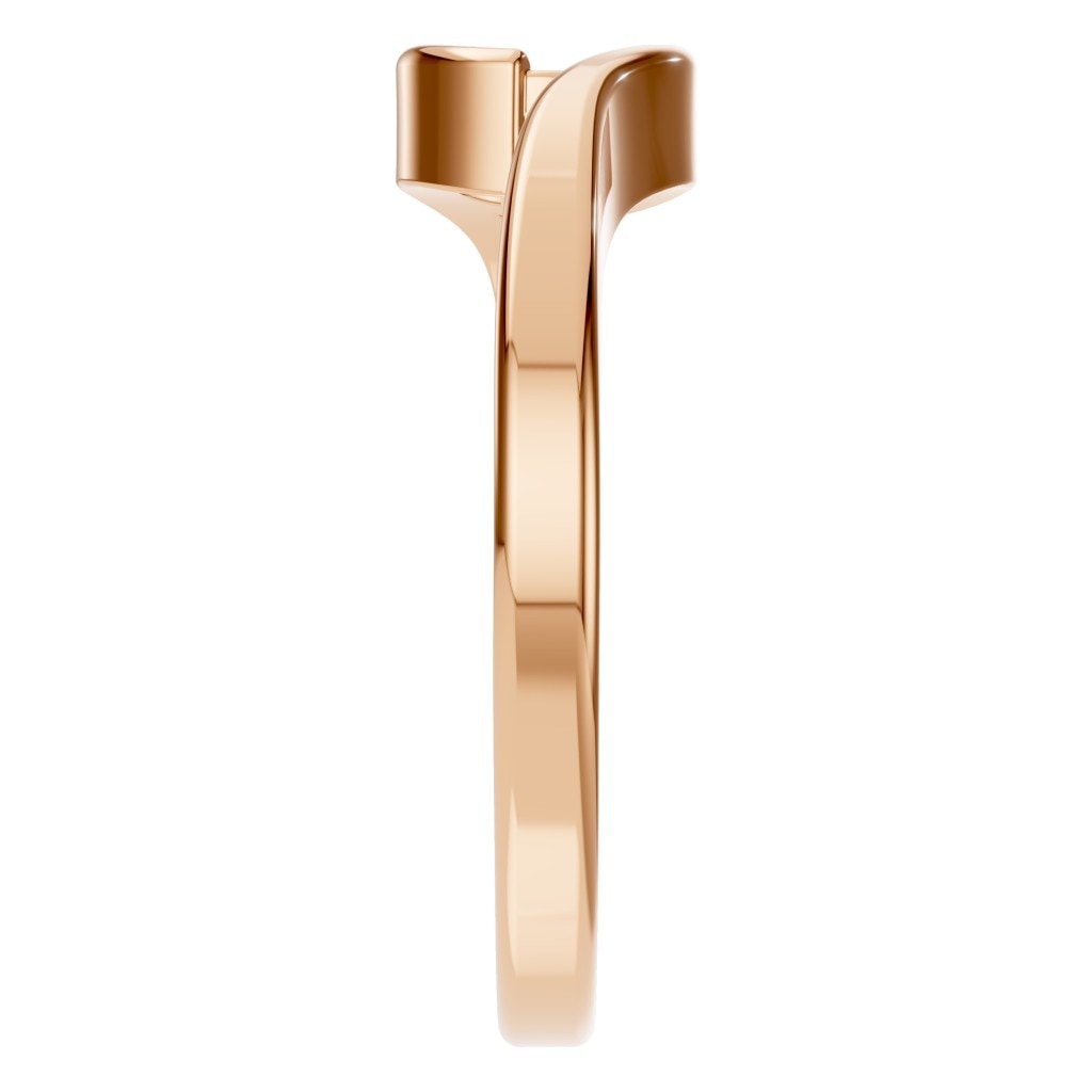 RI-9953 Rose Gold Ring UNSET - Side View