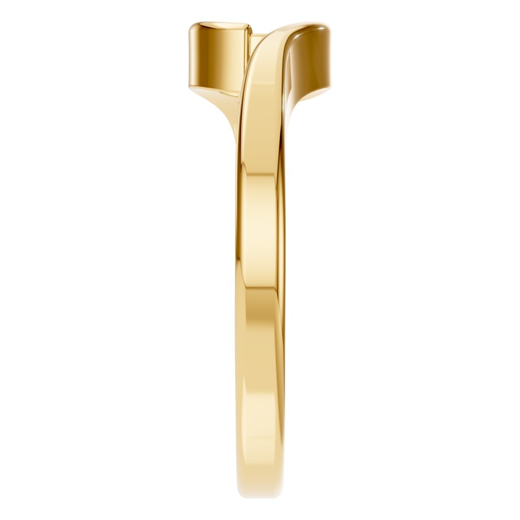 RI-9953 Yellow Gold Ring UNSET - Side View