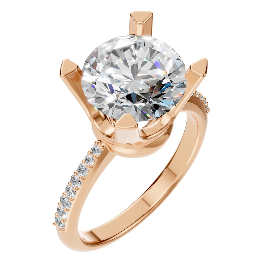 RI-9962 Rose Gold Ring SET - Main View
