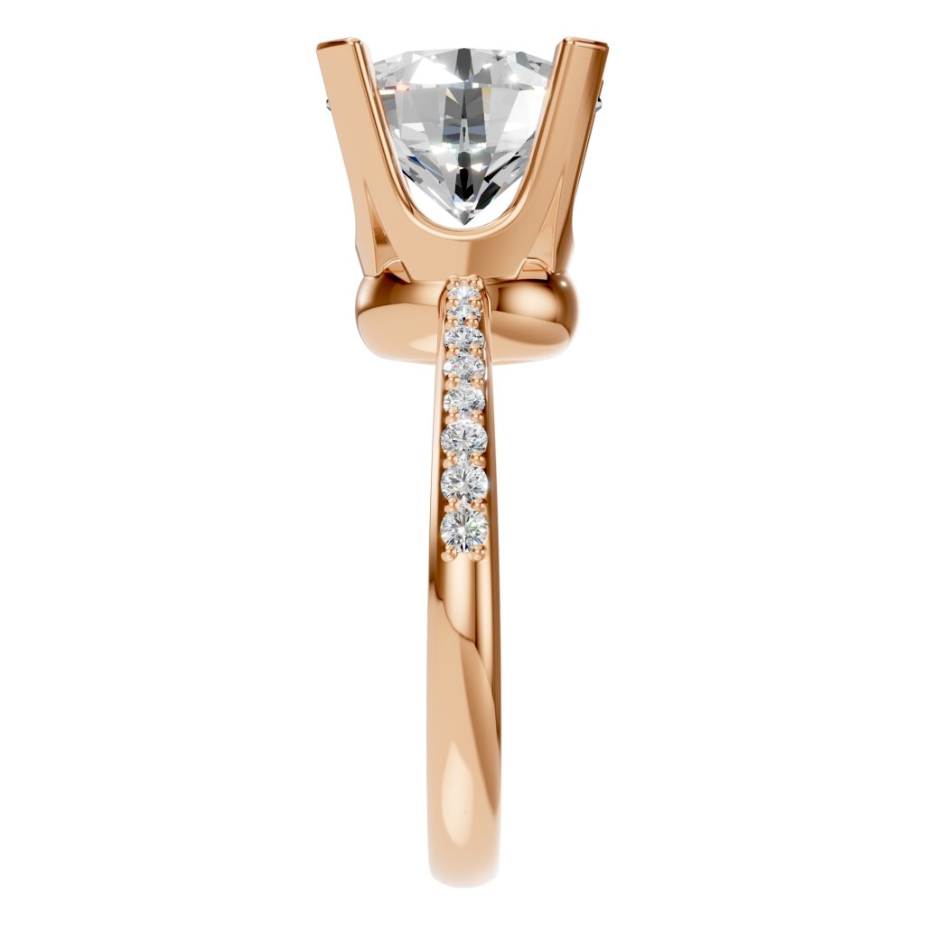 RI-9962 Rose Gold Ring SET - Side View